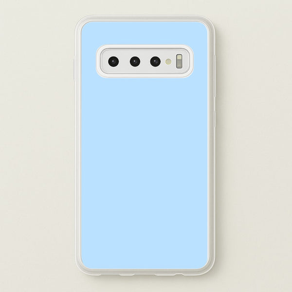 Back To Casics - Pretty Pastels - Plain Blue - Plain Phone Case for Galaxy S10
