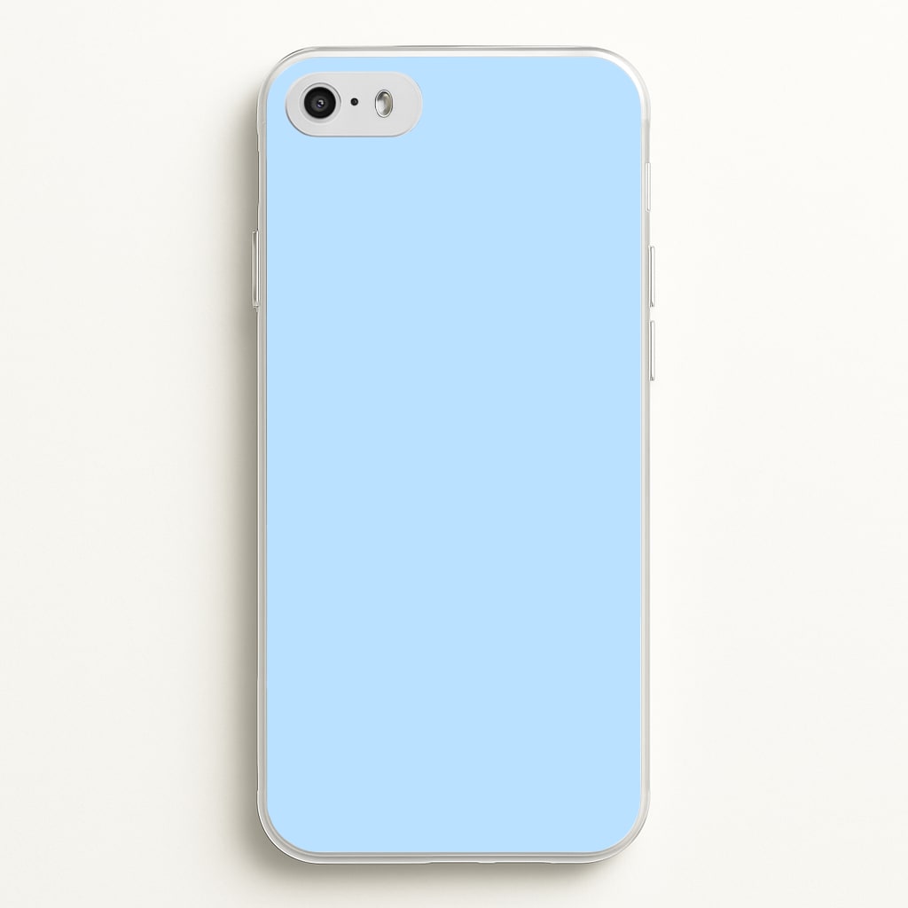 Back To Casics - Pretty Pastels - Plain Blue - Plain Phone Case for iPhone 5 / 5s / SE 2016