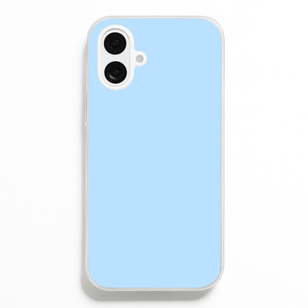 Back To Casics - Pretty Pastels - Plain Blue - Plain Phone Case for iPhone 16 Plus