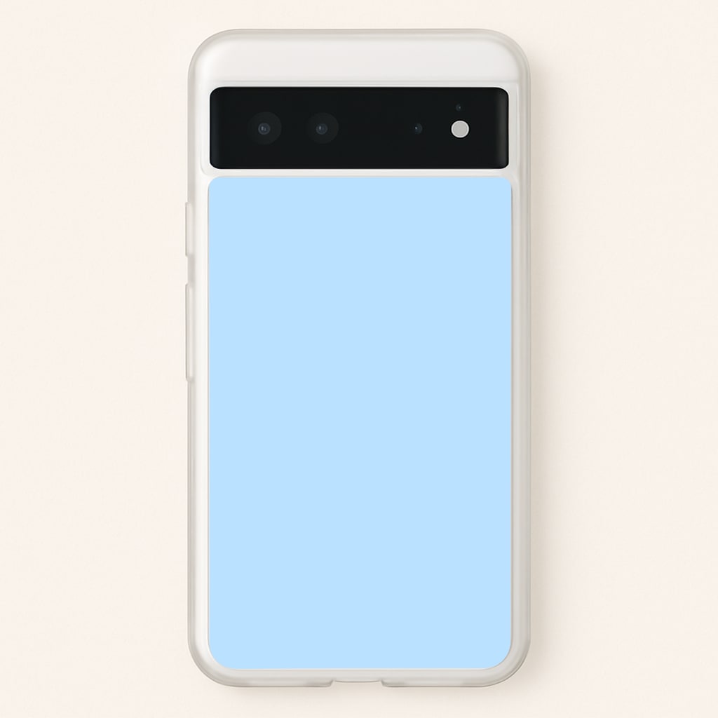Back To Casics - Pretty Pastels - Plain Blue - Plain Phone Case for Google Pixel 6