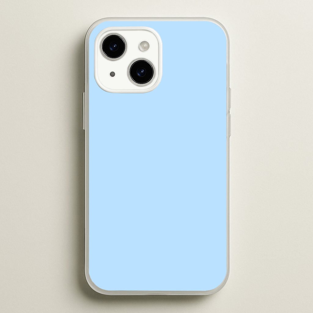 Back To Casics - Pretty Pastels - Plain Blue - Plain Phone Case for iPhone 14