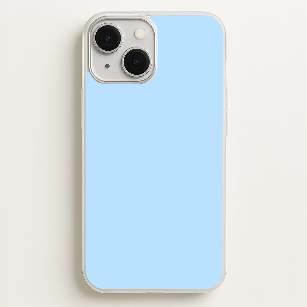 Back To Casics - Pretty Pastels - Plain Blue - Plain Phone Case for iPhone 13