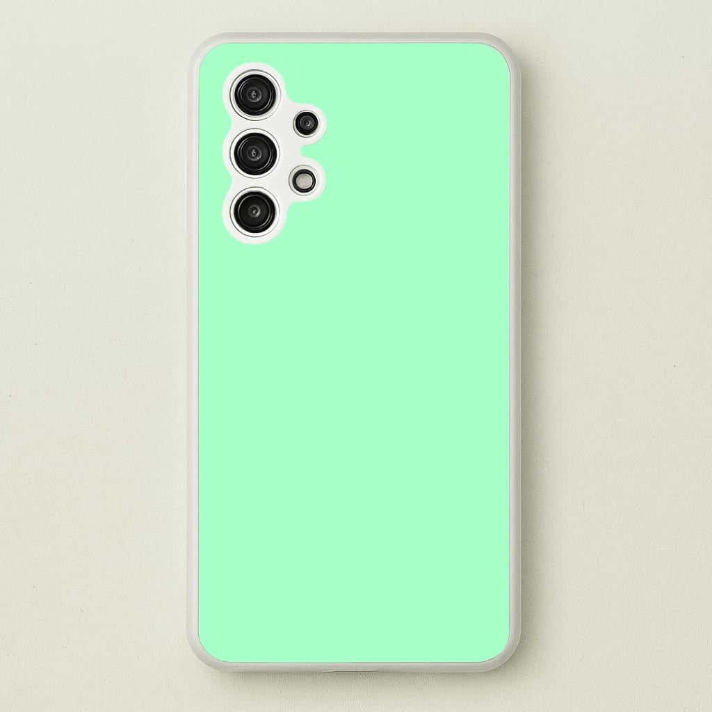 Back To Casics - Pretty Pastels - Plain Green - Plain Phone Case for Galaxy A13