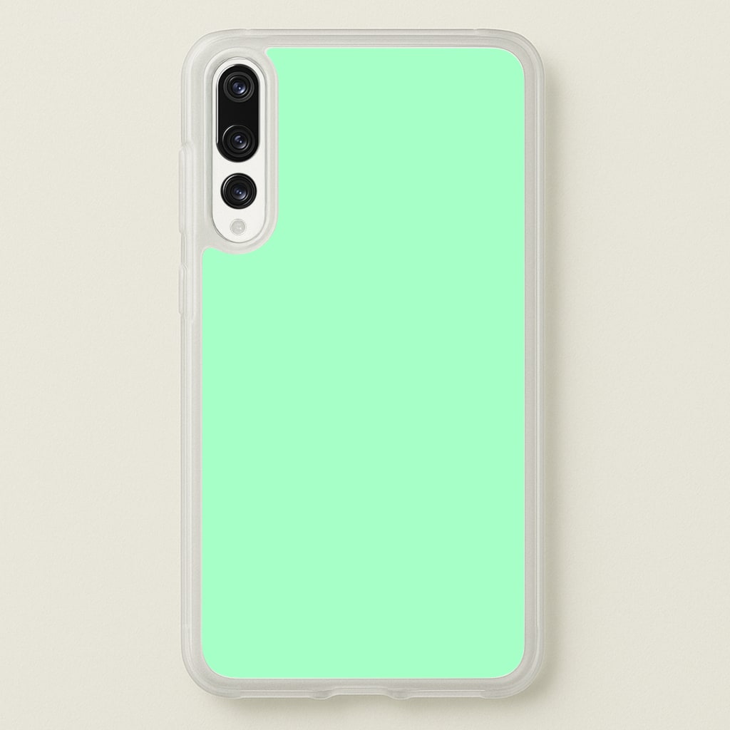 Back To Casics - Pretty Pastels - Plain Green - Plain Phone Case for Huawei P20 Pro