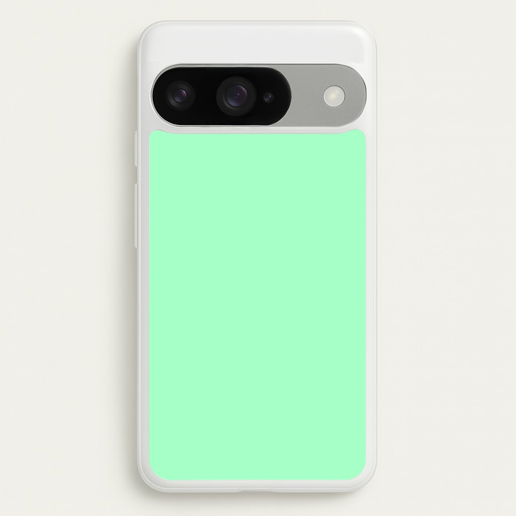 Back To Casics - Pretty Pastels - Plain Green Phone Case for Google Pixel 10 / 10 Pro