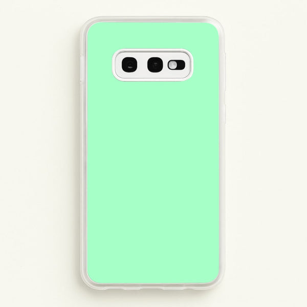 Back To Casics - Pretty Pastels - Plain Green - Plain Phone Case for Galaxy S10e