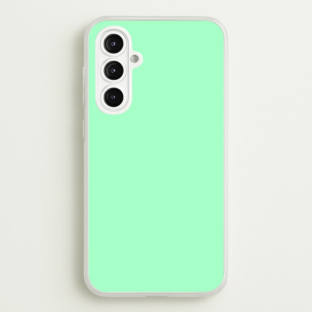 Back To Casics - Pretty Pastels - Plain Green - Plain Phone Case for Galaxy A16
