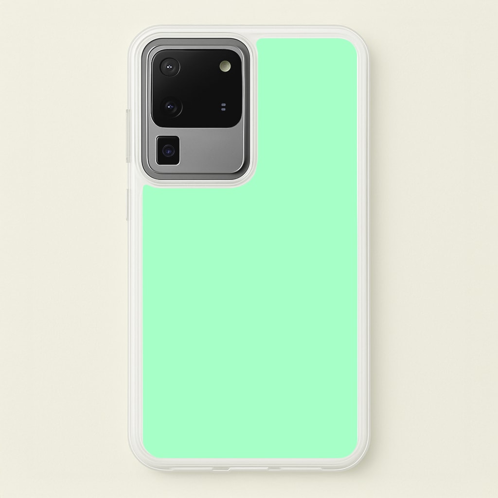 Back To Casics - Pretty Pastels - Plain Green - Plain Phone Case for Galaxy S20 Ultra