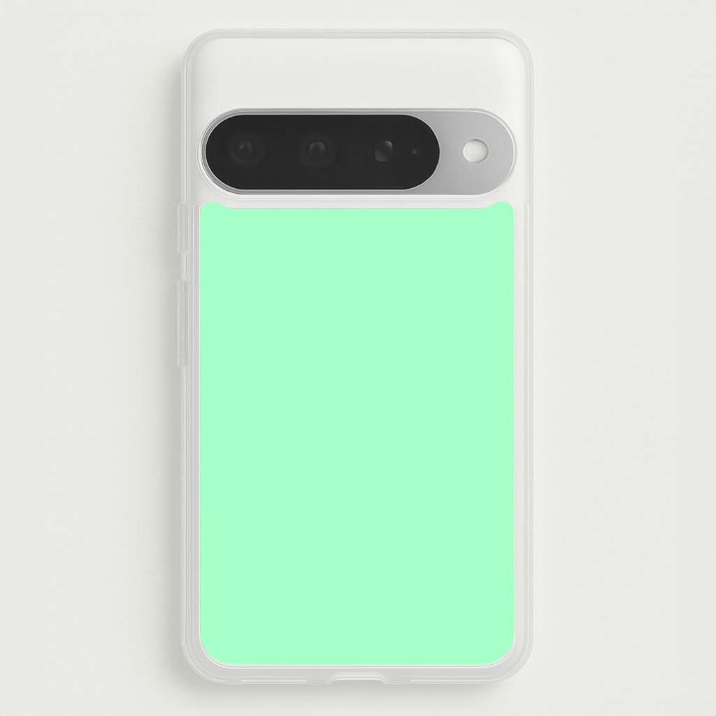 Back To Casics - Pretty Pastels - Plain Green Phone Case for Google Pixel 10 Pro XL