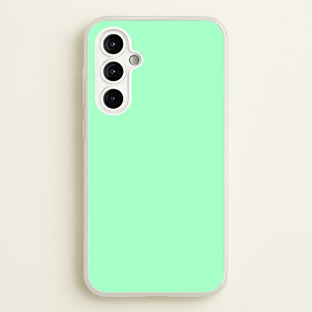 Back To Casics - Pretty Pastels - Plain Green - Plain Phone Case for Galaxy A54