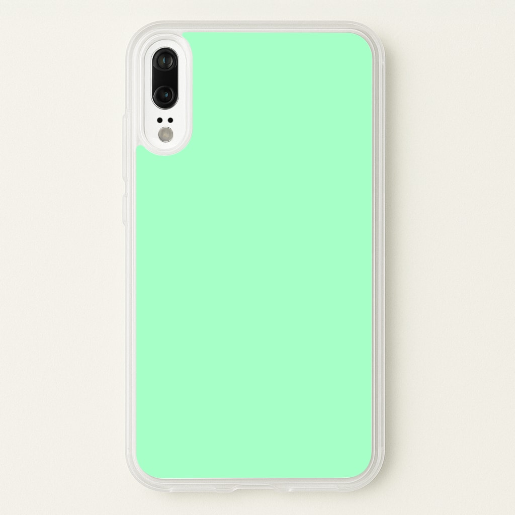 Back To Casics - Pretty Pastels - Plain Green - Plain Phone Case for Huawei P20