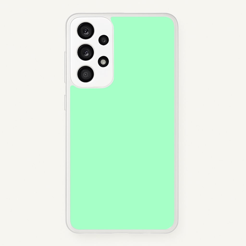 Back To Casics - Pretty Pastels - Plain Green - Plain Phone Case for Galaxy A33