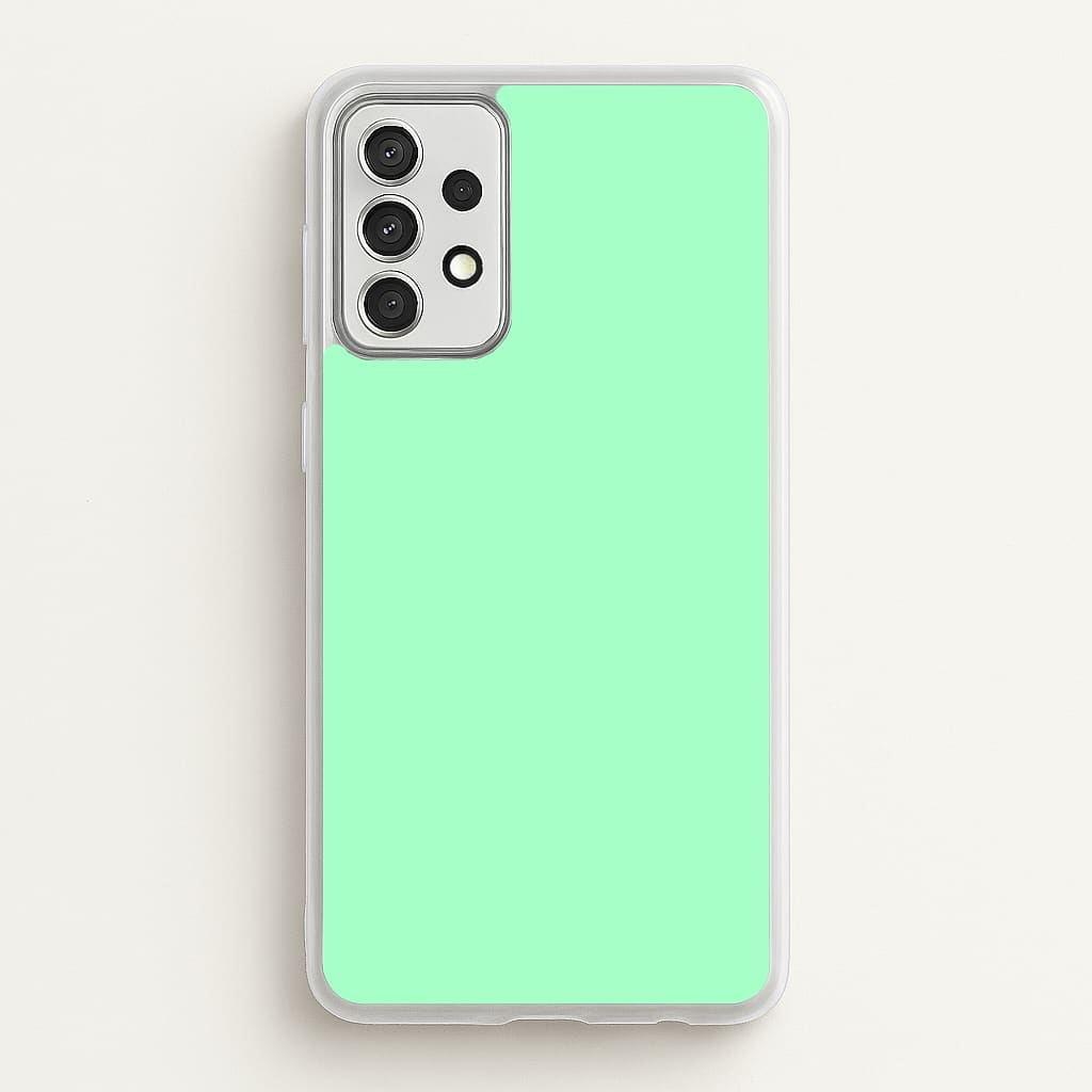 Back To Casics - Pretty Pastels - Plain Green - Plain Phone Case for Galaxy A52 / A52s