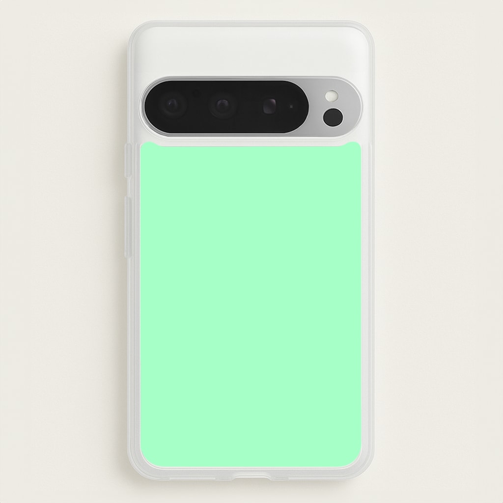 Back To Casics - Pretty Pastels - Plain Green - Plain Phone Case for Google Pixel 9 Pro XL
