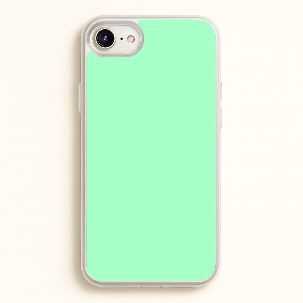 Back To Casics - Pretty Pastels - Plain Green - Plain Phone Case for iPhone 6 / 7 / 8 / SE
