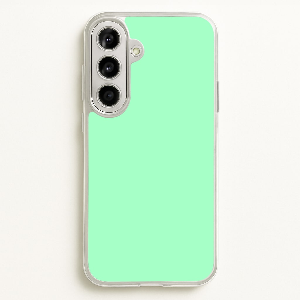 Back To Casics - Pretty Pastels - Plain Green - Plain Phone Case for Galaxy A56