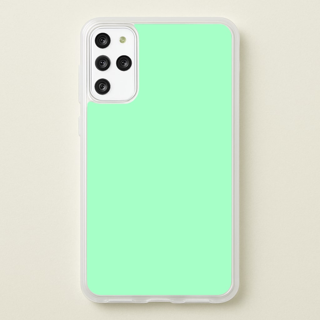 Back To Casics - Pretty Pastels - Plain Green - Plain Phone Case for Galaxy S20 Plus