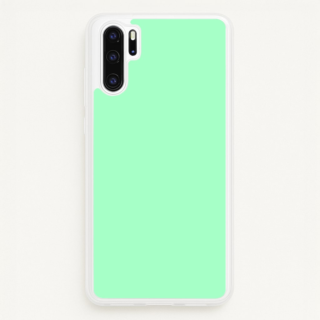 Back To Casics - Pretty Pastels - Plain Green - Plain Phone Case for Huawei P30 Pro