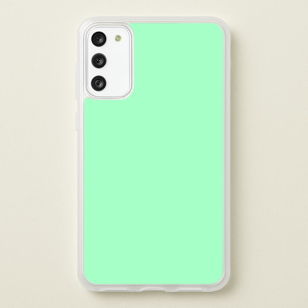 Back To Casics - Pretty Pastels - Plain Green - Plain Phone Case for Galaxy S20FE