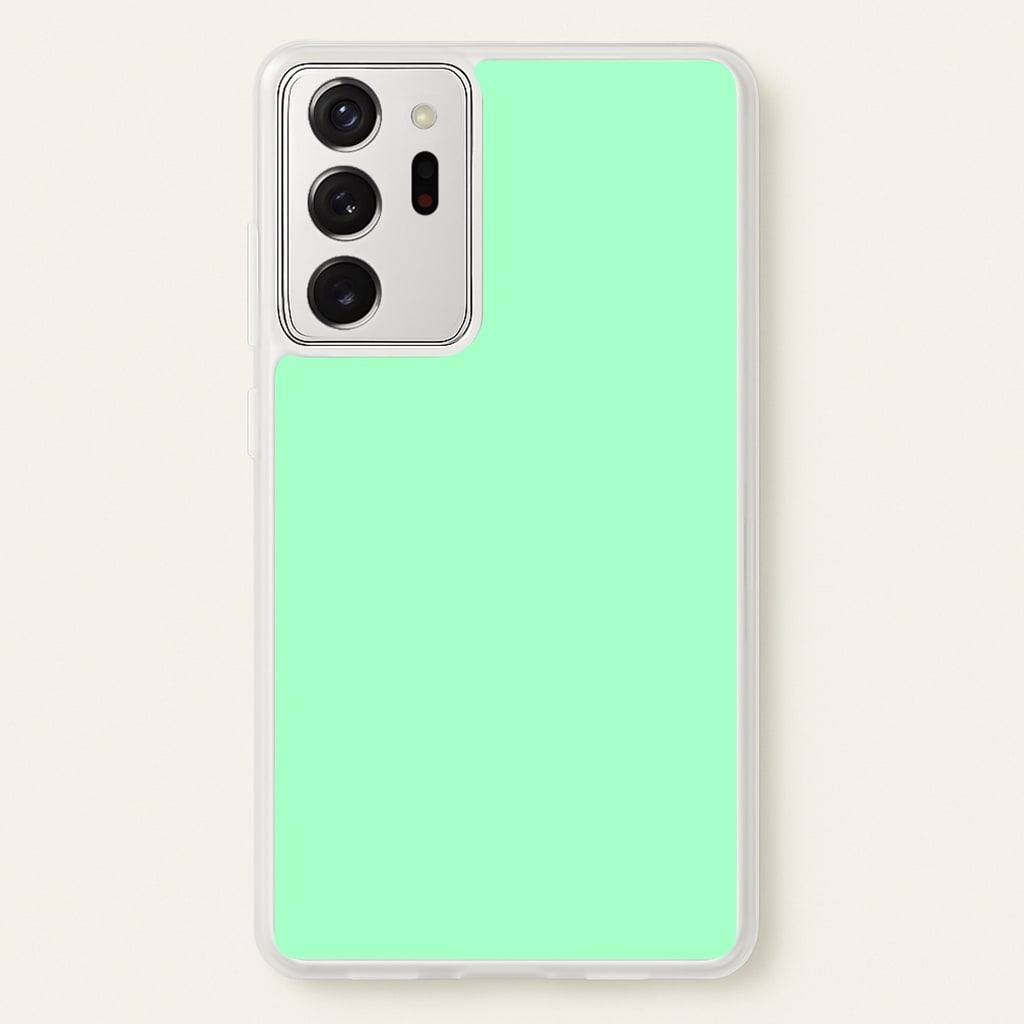 Back To Casics - Pretty Pastels - Plain Green - Plain Phone Case for Galaxy Note 20 Ultra