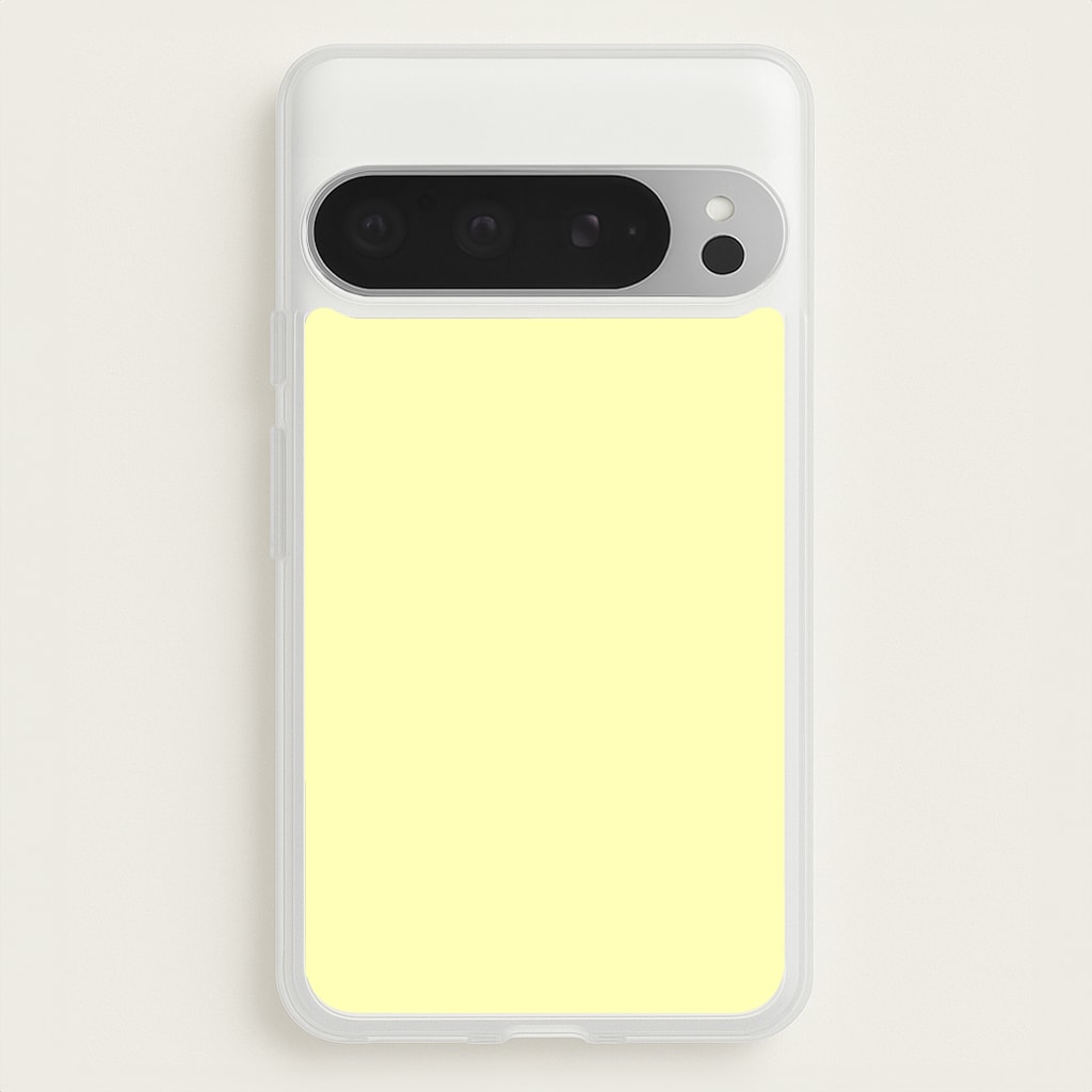 Back To Casics - Pretty Pastels - Plain Yellow - Plain Phone Case for Google Pixel 9 Pro XL