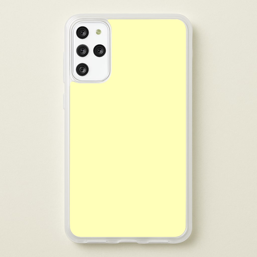 Back To Casics - Pretty Pastels - Plain Yellow - Plain Phone Case for Galaxy S20 Plus