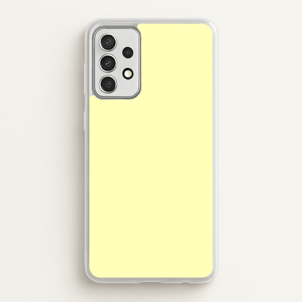 Back To Casics - Pretty Pastels - Plain Yellow - Plain Phone Case for Galaxy A52 / A52s