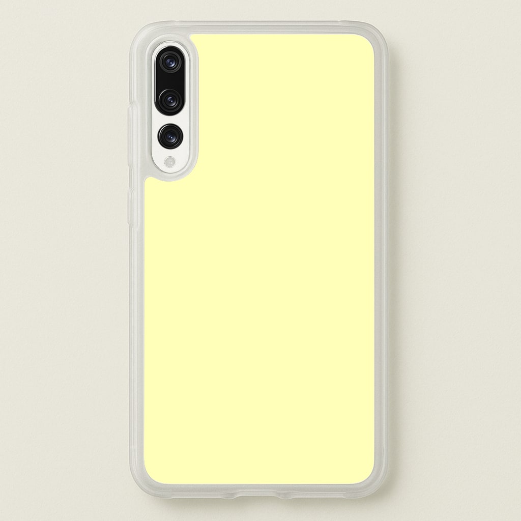 Back To Casics - Pretty Pastels - Plain Yellow - Plain Phone Case for Huawei P20 Pro