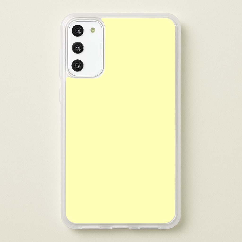 Back To Casics - Pretty Pastels - Plain Yellow - Plain Phone Case for Galaxy S20