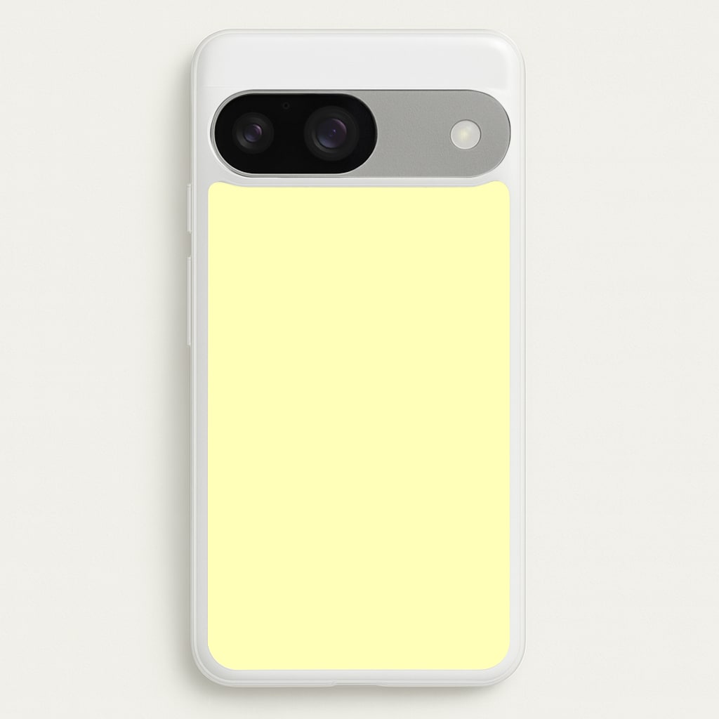 Back To Casics - Pretty Pastels - Plain Yellow - Plain Phone Case for Google Pixel 9 / 9 Pro