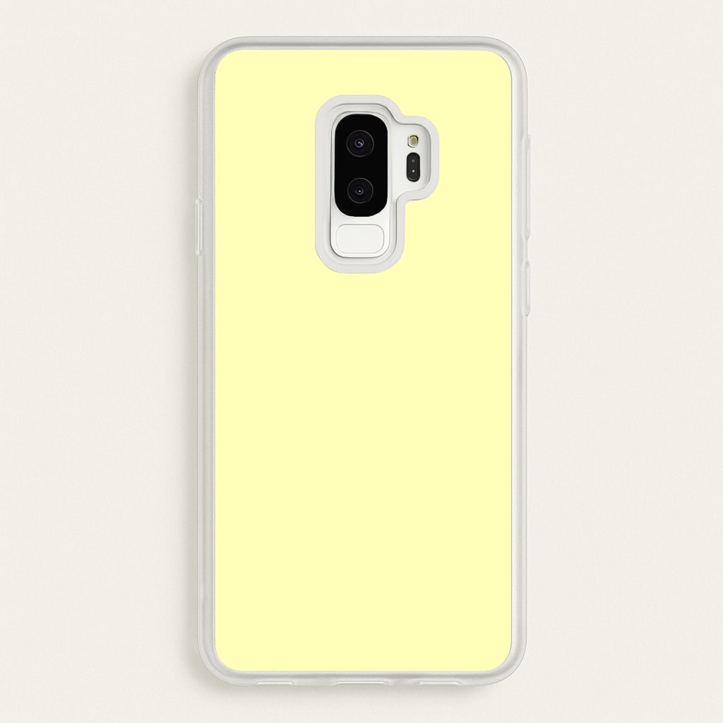 Back To Casics - Pretty Pastels - Plain Yellow - Plain Phone Case for Galaxy S9 Plus