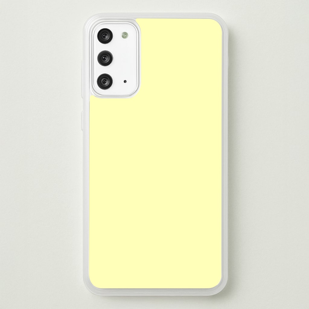 Back To Casics - Pretty Pastels - Plain Yellow - Plain Phone Case for Galaxy Note 20