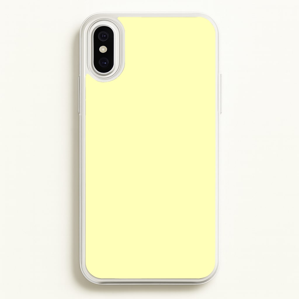 Back To Casics - Pretty Pastels - Plain Yellow - Plain Phone Case for iPhone XS Max