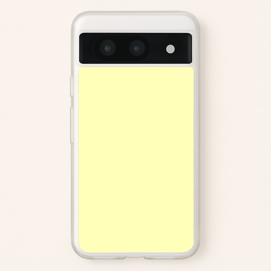 Back To Casics - Pretty Pastels - Plain Yellow - Plain Phone Case for Google Pixel 8a
