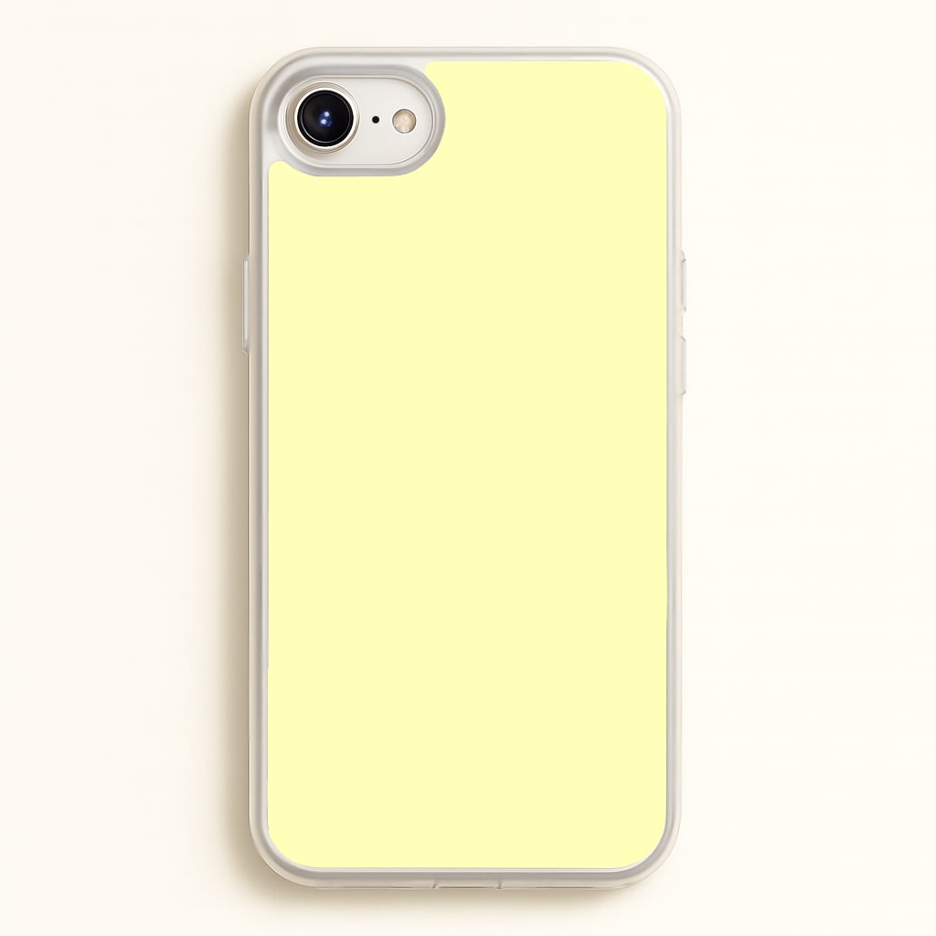 Back To Casics - Pretty Pastels - Plain Yellow - Plain Phone Case for iPhone 6 / 7 / 8 / SE