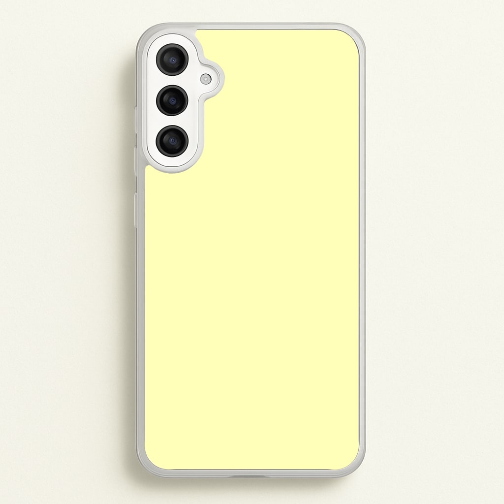 Back To Casics - Pretty Pastels - Plain Yellow - Plain Phone Case for Galaxy A34