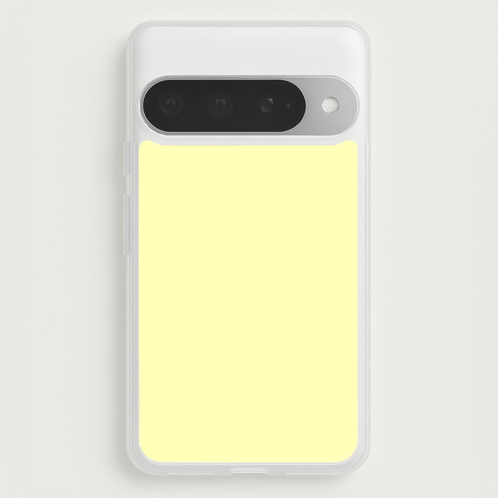 Back To Casics - Pretty Pastels - Plain Yellow Phone Case for Google Pixel 10 Pro XL