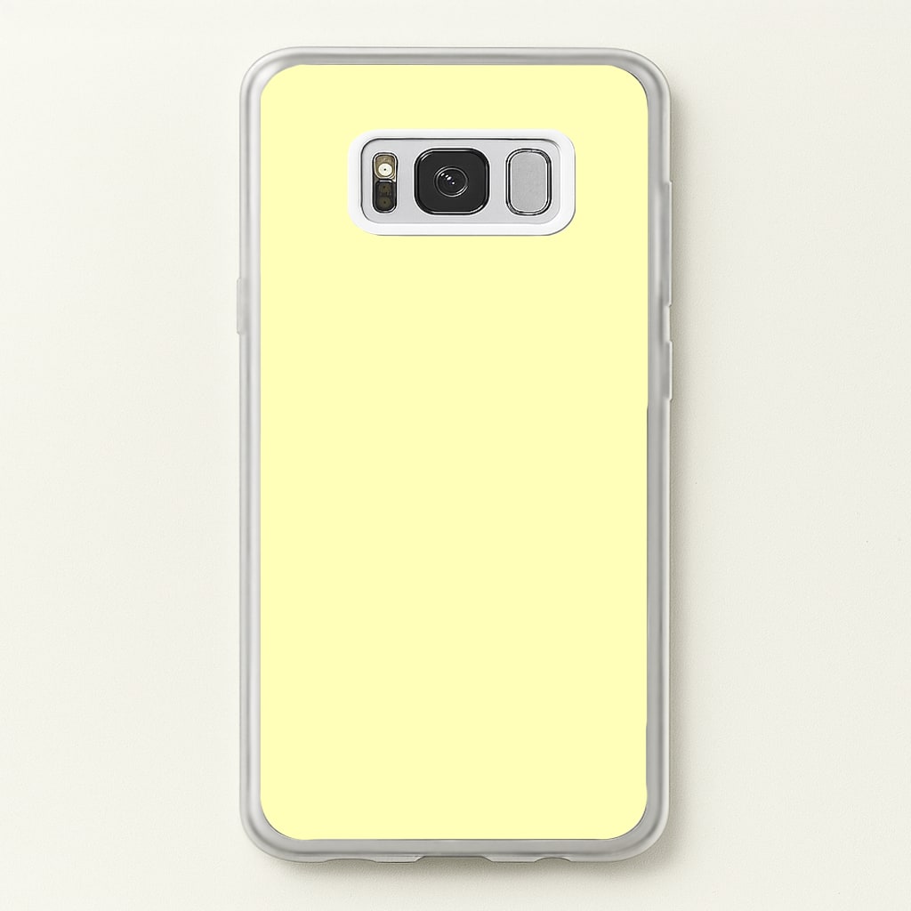 Back To Casics - Pretty Pastels - Plain Yellow - Plain Phone Case for Galaxy S8 Plus