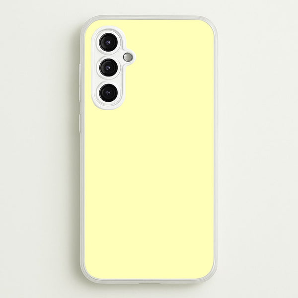 Back To Casics - Pretty Pastels - Plain Yellow - Plain Phone Case for Galaxy A14