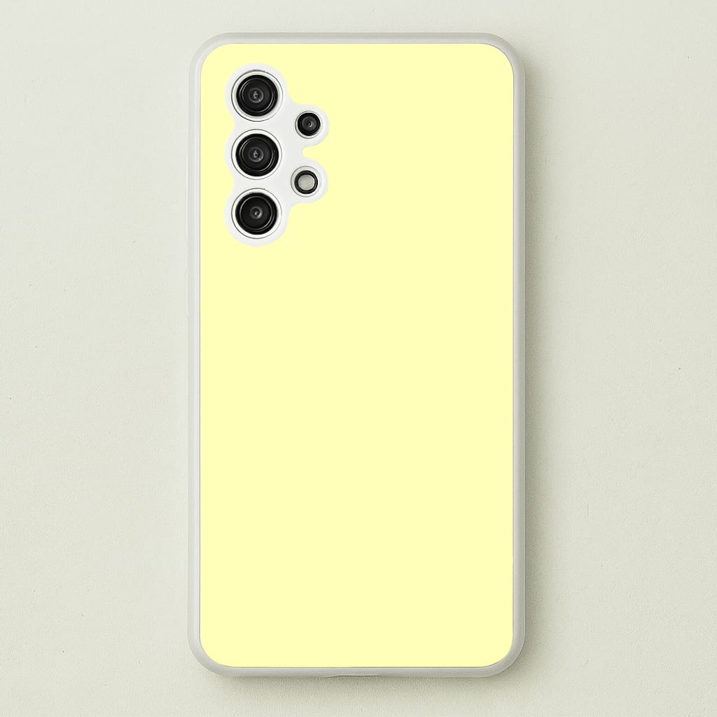 Back To Casics - Pretty Pastels - Plain Yellow - Plain Phone Case for Galaxy A13