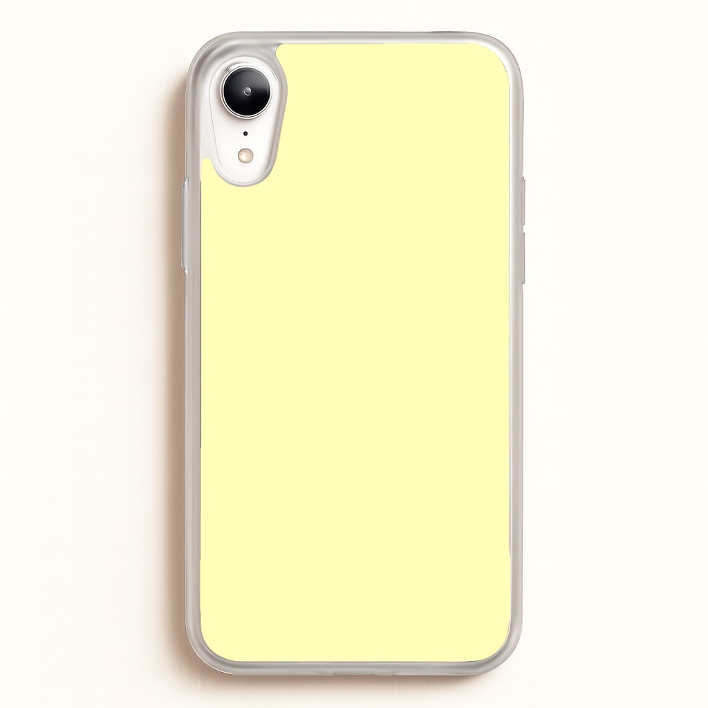 Back To Casics - Pretty Pastels - Plain Yellow - Plain Phone Case for iPhone XR