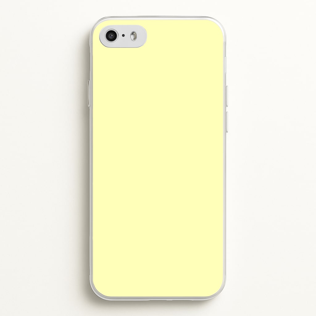 Back To Casics - Pretty Pastels - Plain Yellow - Plain Phone Case for iPhone 5 / 5s / SE 2016