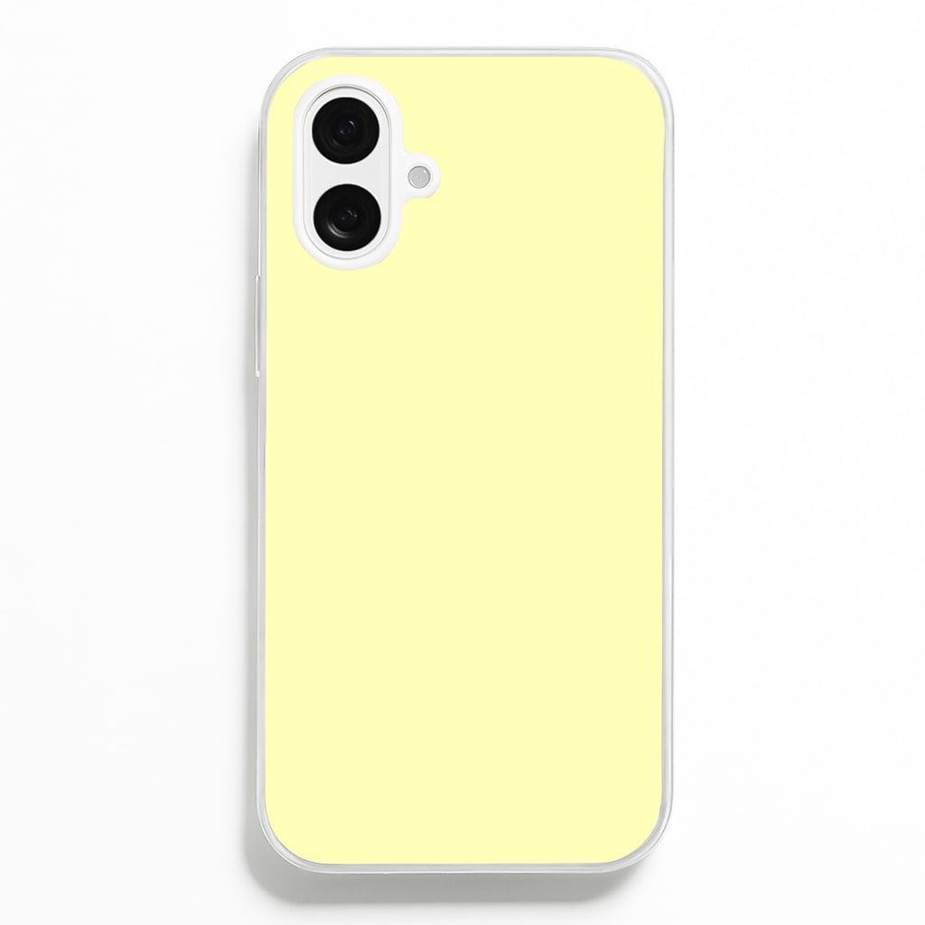 Back To Casics - Pretty Pastels - Plain Yellow - Plain Phone Case for iPhone 16 Plus