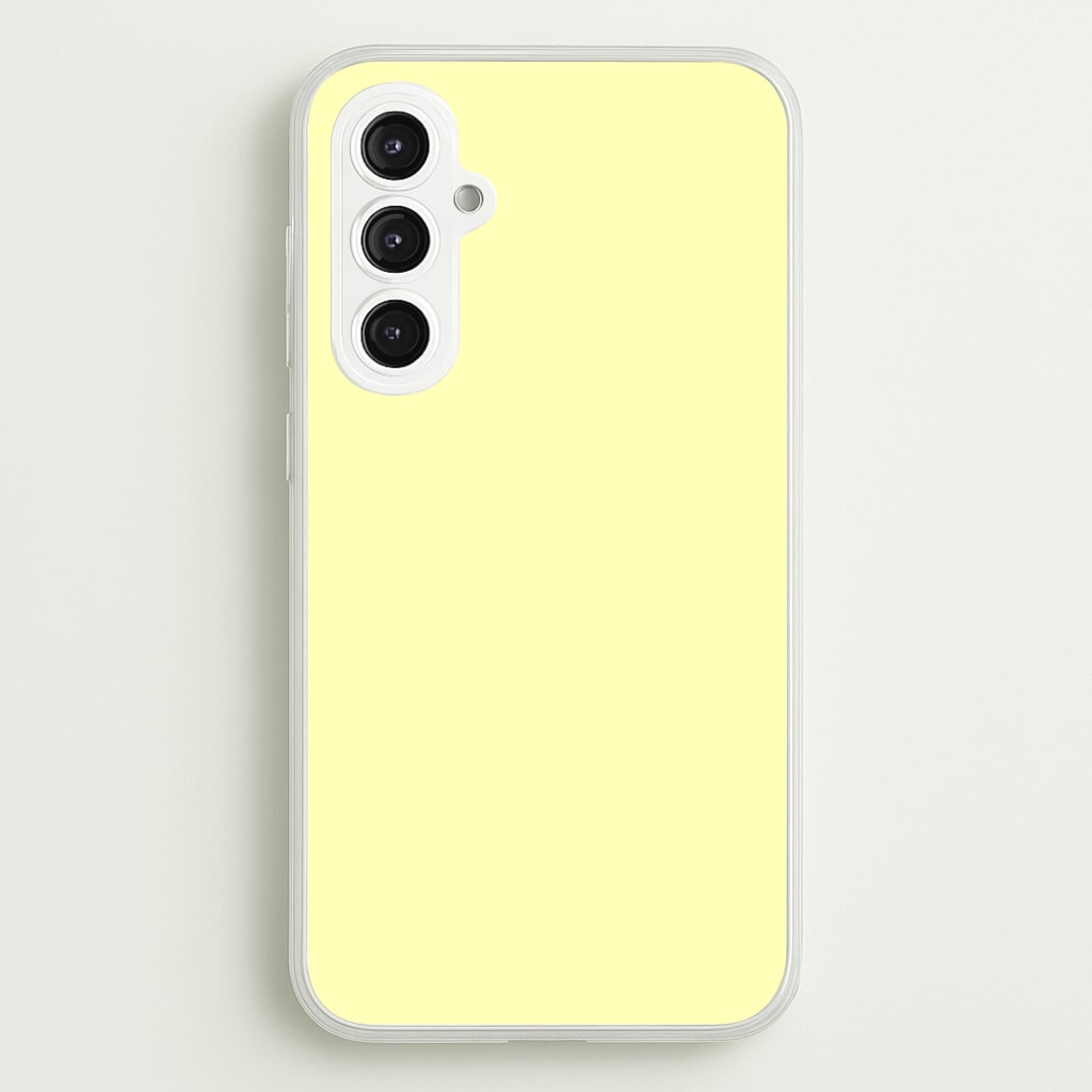 Back To Casics - Pretty Pastels - Plain Yellow - Plain Phone Case for Galaxy S23FE