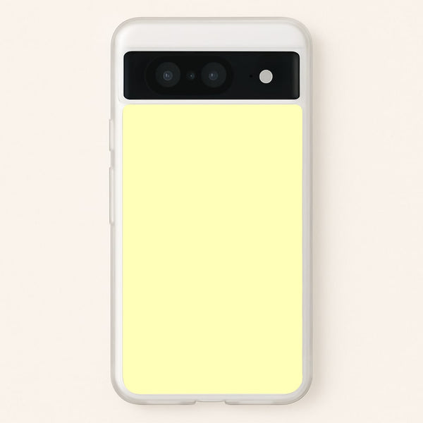 Back To Casics - Pretty Pastels - Plain Yellow - Plain Phone Case for Google Pixel 8