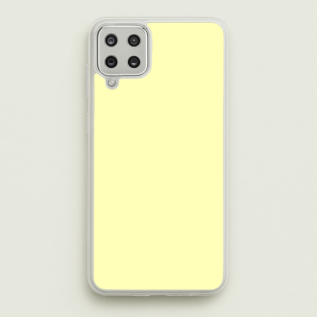 Back To Casics - Pretty Pastels - Plain Yellow - Plain Phone Case for Galaxy A12