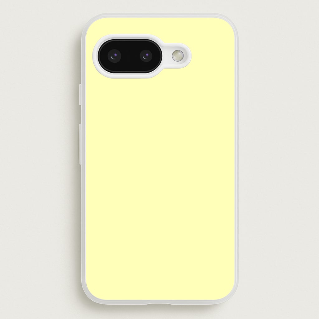 Back To Casics - Pretty Pastels - Plain Yellow - Plain Phone Case for Google Pixel 9a