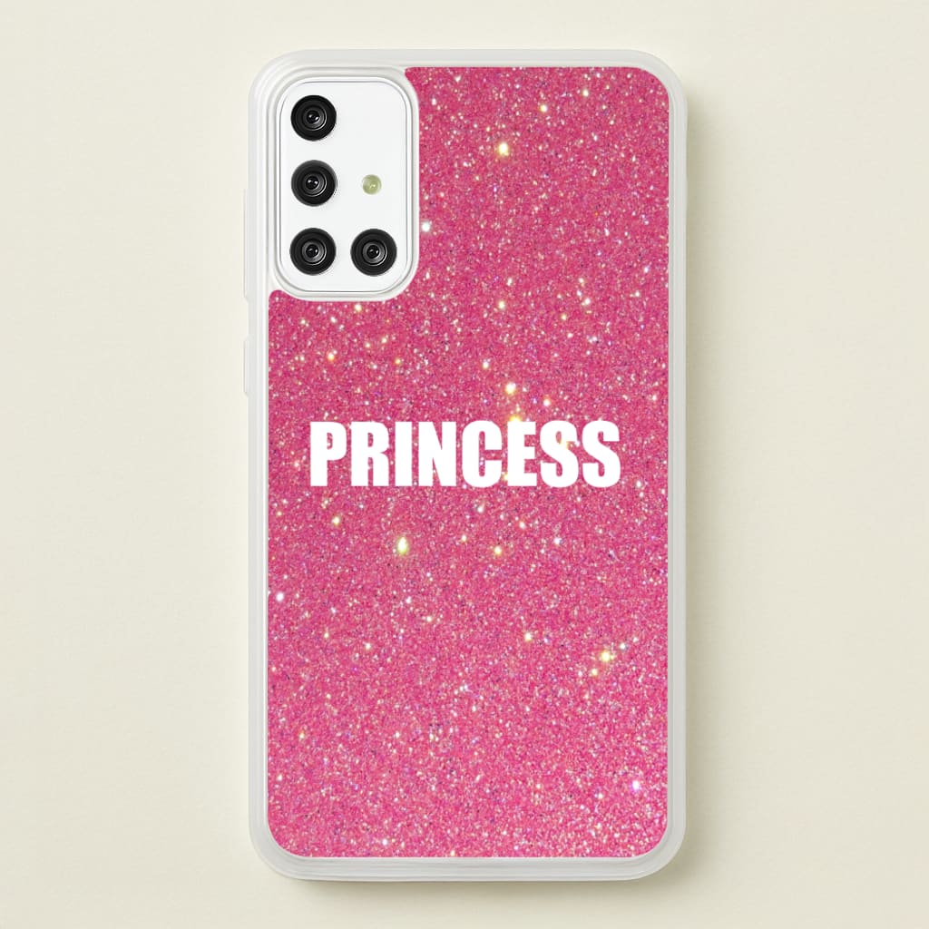 Glittery Pink Princess - Phone Case for Galaxy A71