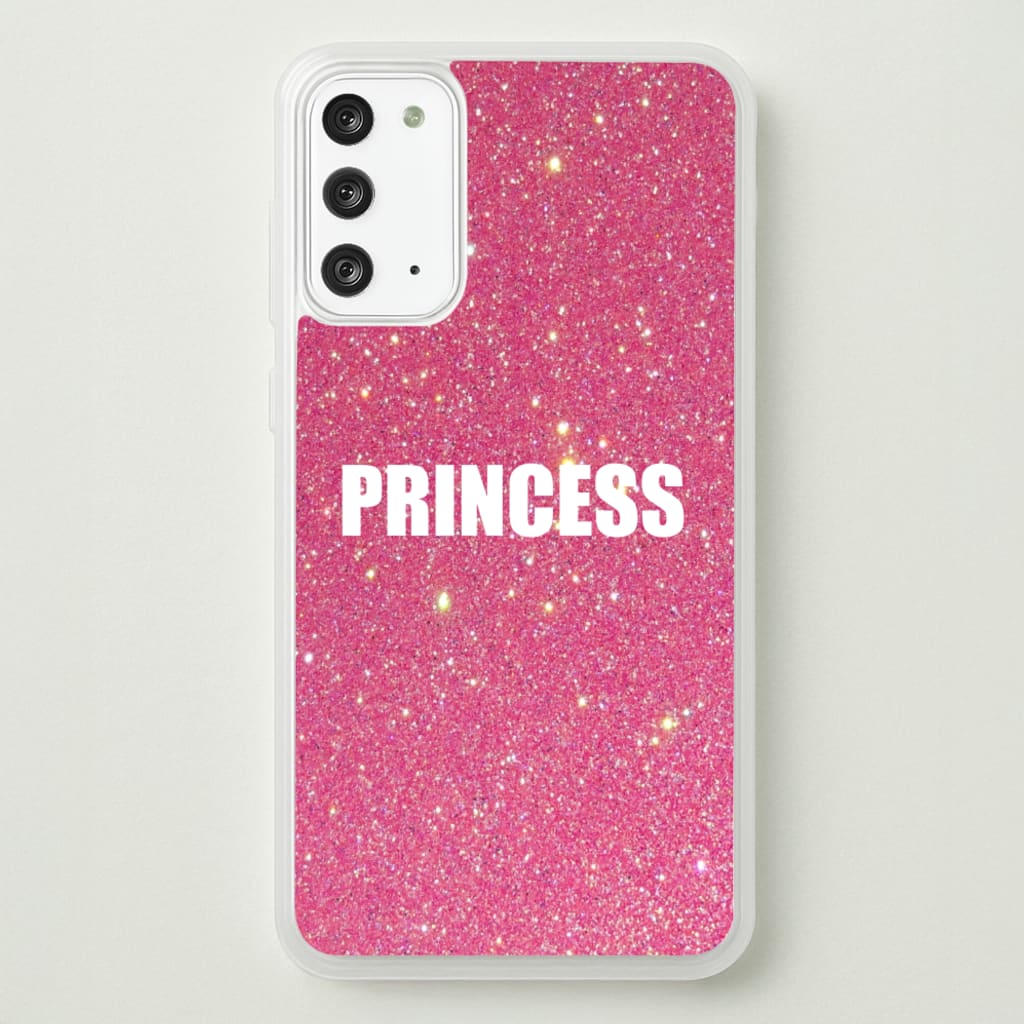 Glittery Pink Princess  -  Phone Case for Galaxy Note 20