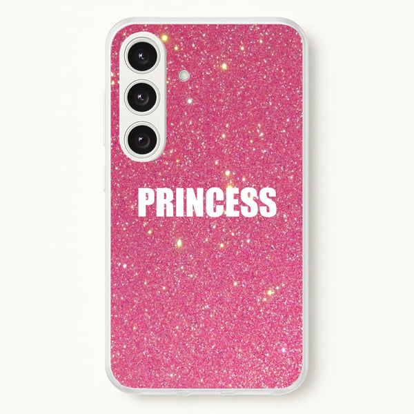 Glittery Pink Princess - Phone Case for Galaxy S25